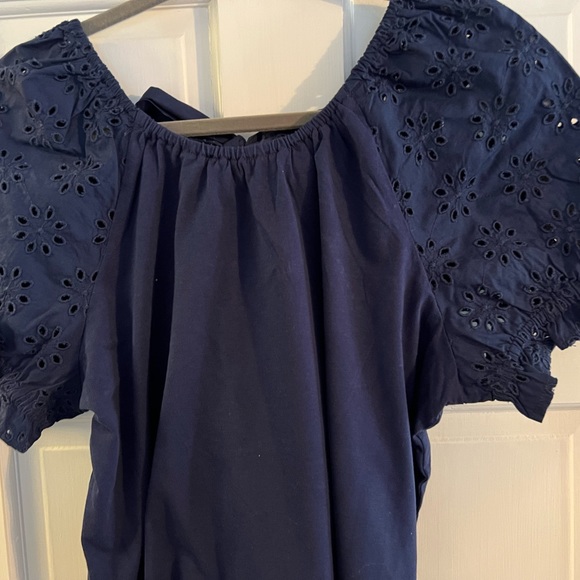 Womens J.Crew Navy Top - Picture 3 of 6